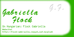 gabriella flock business card